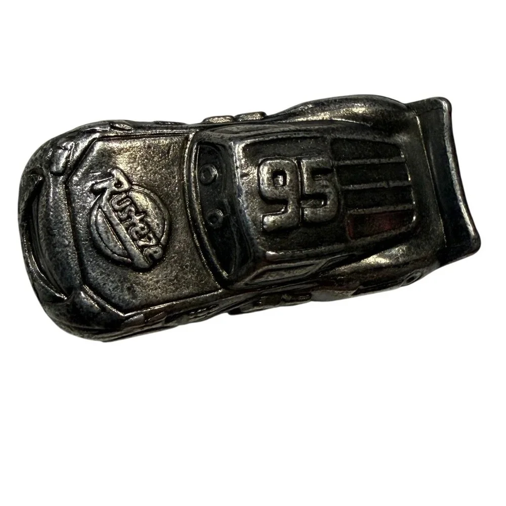 Disney Pixar Cars Lightning McQueen 95 Metal Pewter Style Miniature Figurine